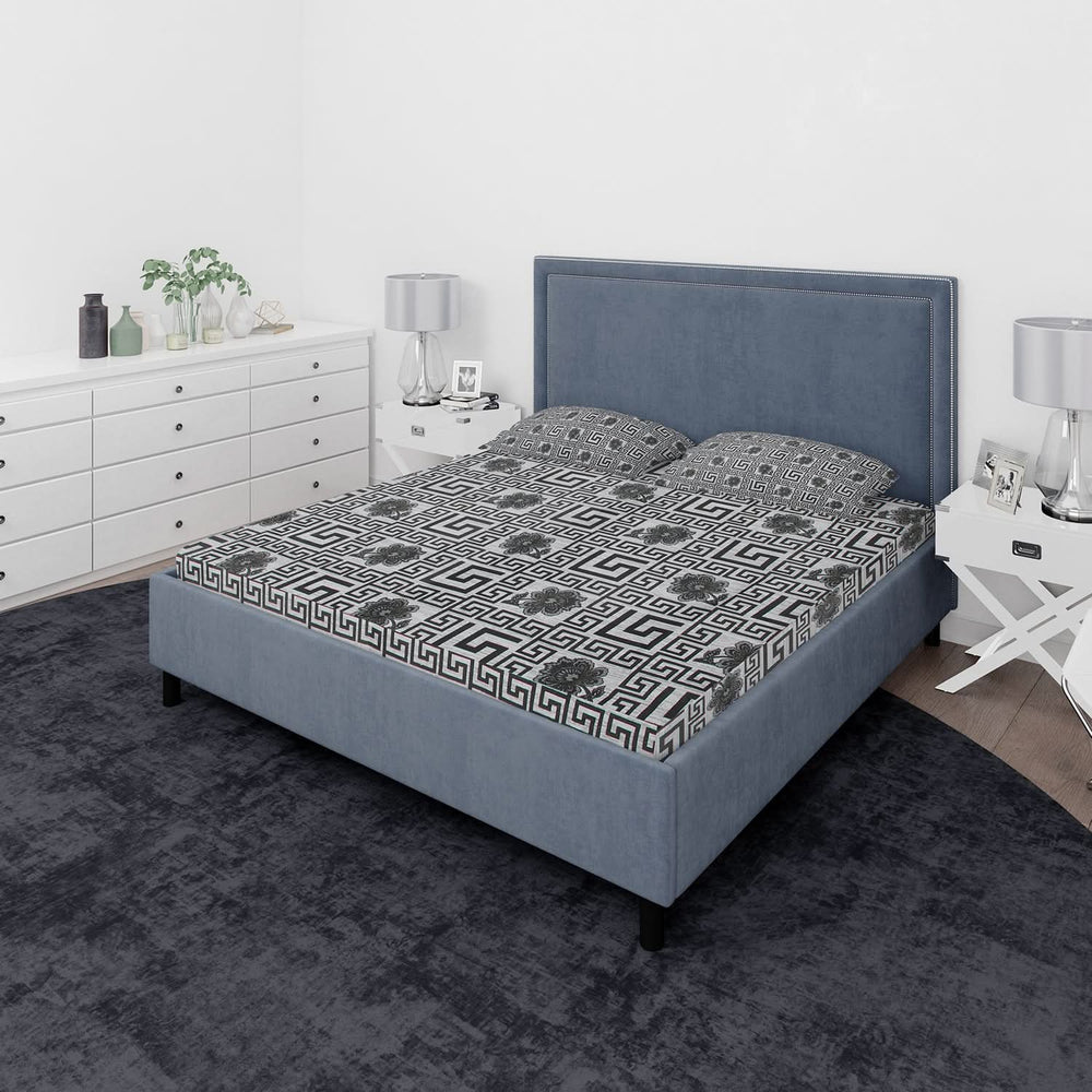 Double Bedsheet 3pcs - Multi Color, Double Size Bed Sheet, Chase Value, Chase Value
