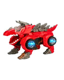 Dinosaur Robot Car - Hit and Go Transformation Gift -with Light and Music, Die-cast Model Car, Chase Value, Chase Value