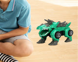Dinosaur Robot Car - Hit and Go Transformation Gift -with Light and Music, Die-cast Model Car, Chase Value, Chase Value