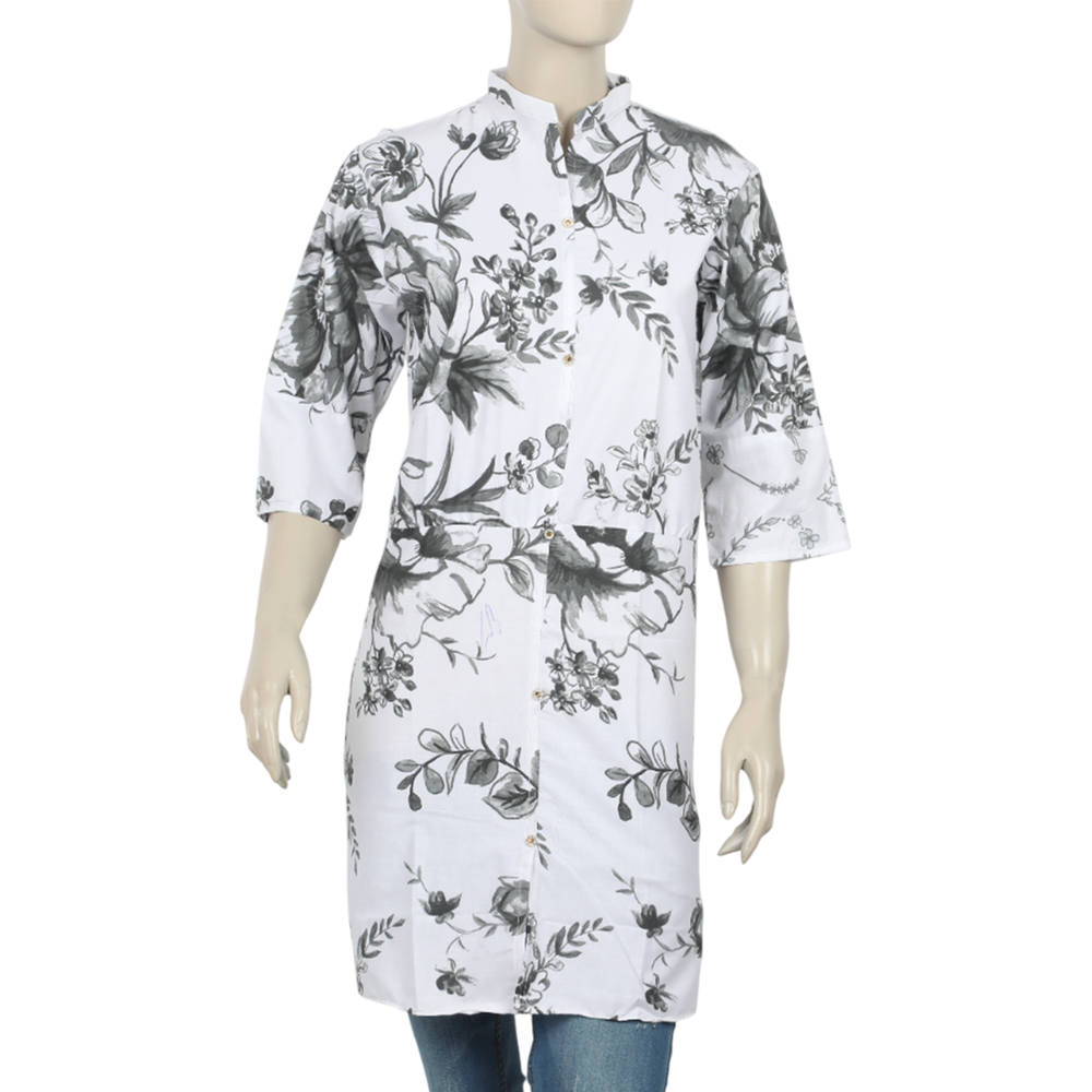 Women's Printed Kurti - Multi Color, Women Ready Kurtis, Chase Value, Chase Value