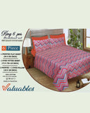 Valuables King Size 6 Pcs Combo Set, King Size Bed Sheet, Chase Value, Chase Value
