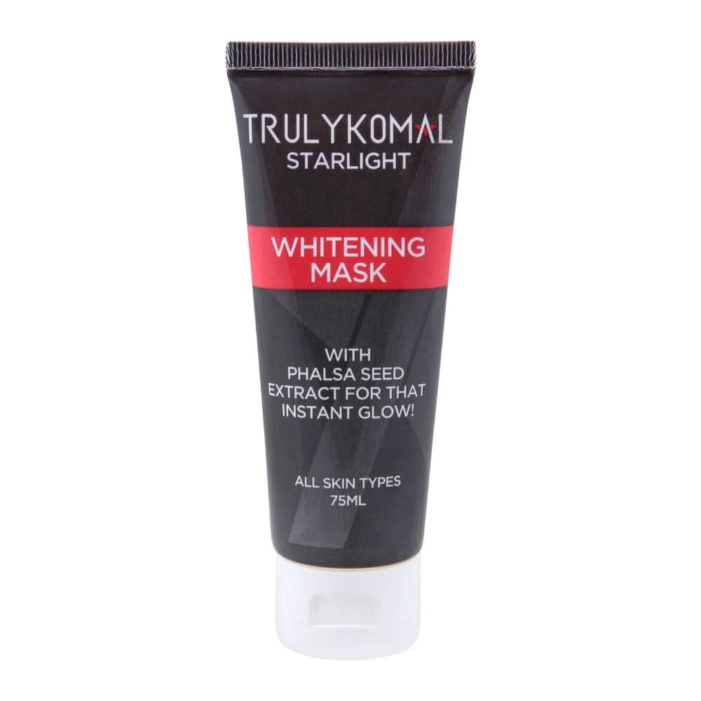 Truly Komal Starlight Whitening Mask All Skin Types 75ml, Facial Masks, Truly Komal, Chase Value