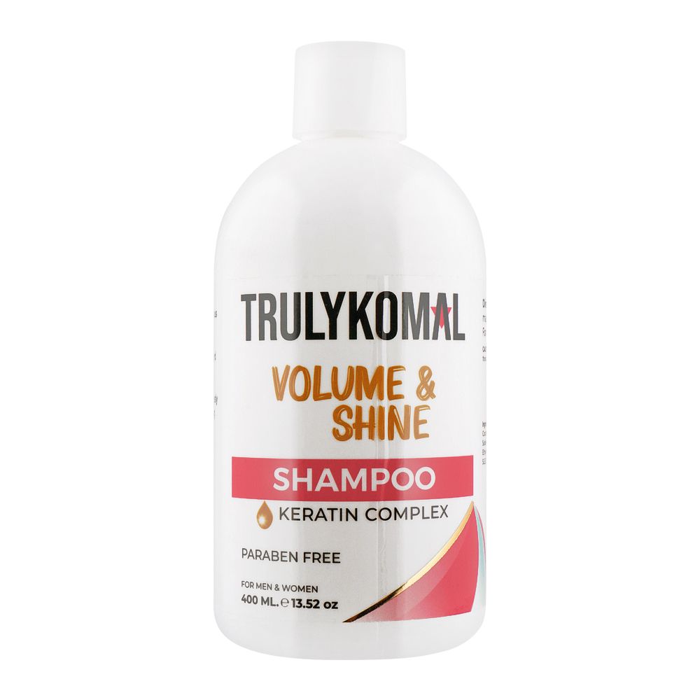 Truly Komal Volume & Shine Keratin Complex Shampoo Paraben Free 400ml, Shampoo & Conditioner, Truly Komal, Chase Value