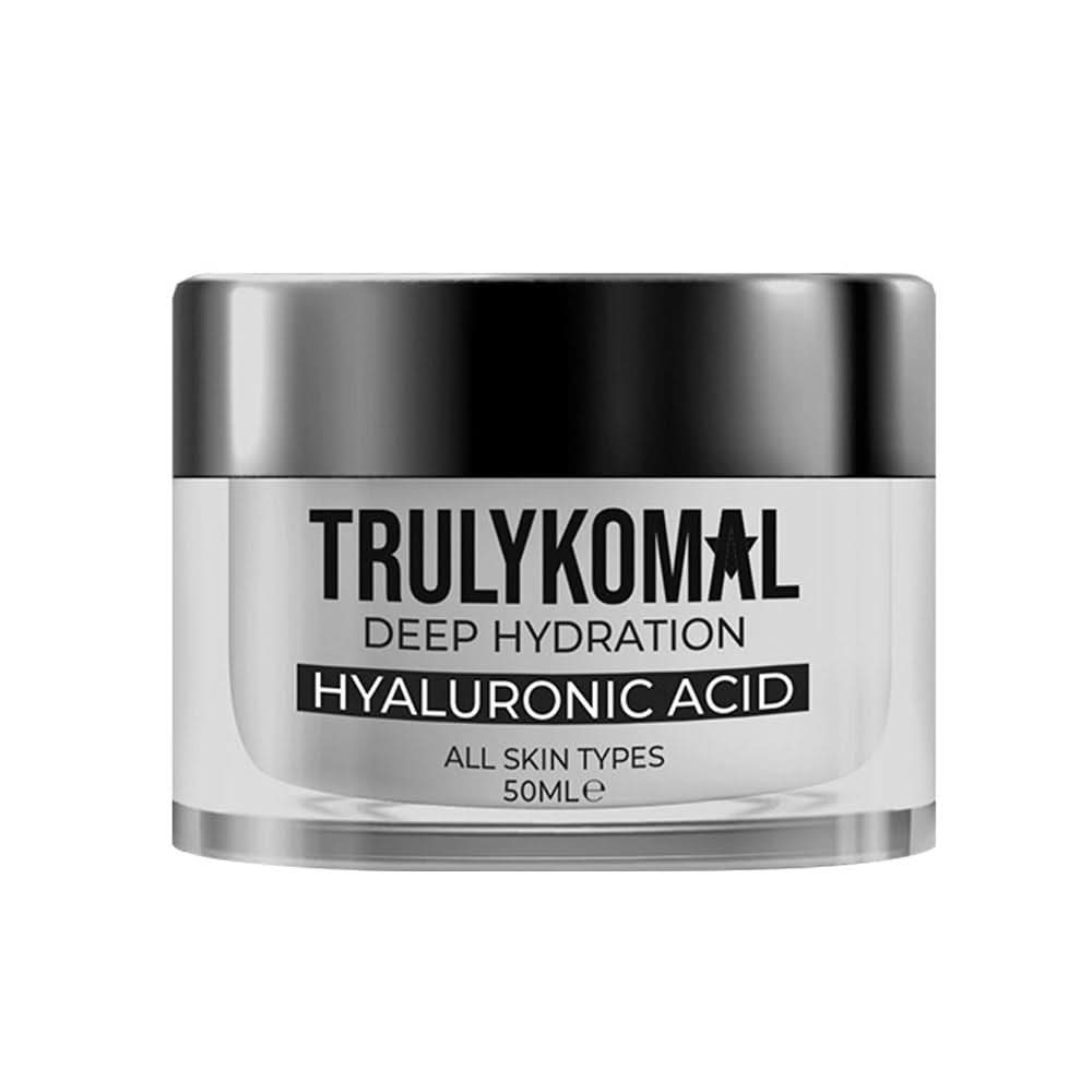 Truly Komal Flawless Hyaluronic Acid Deep Hydration Moisturiser All Skin Types 50ml, Creams & Lotions, Truly Komal, Chase Value