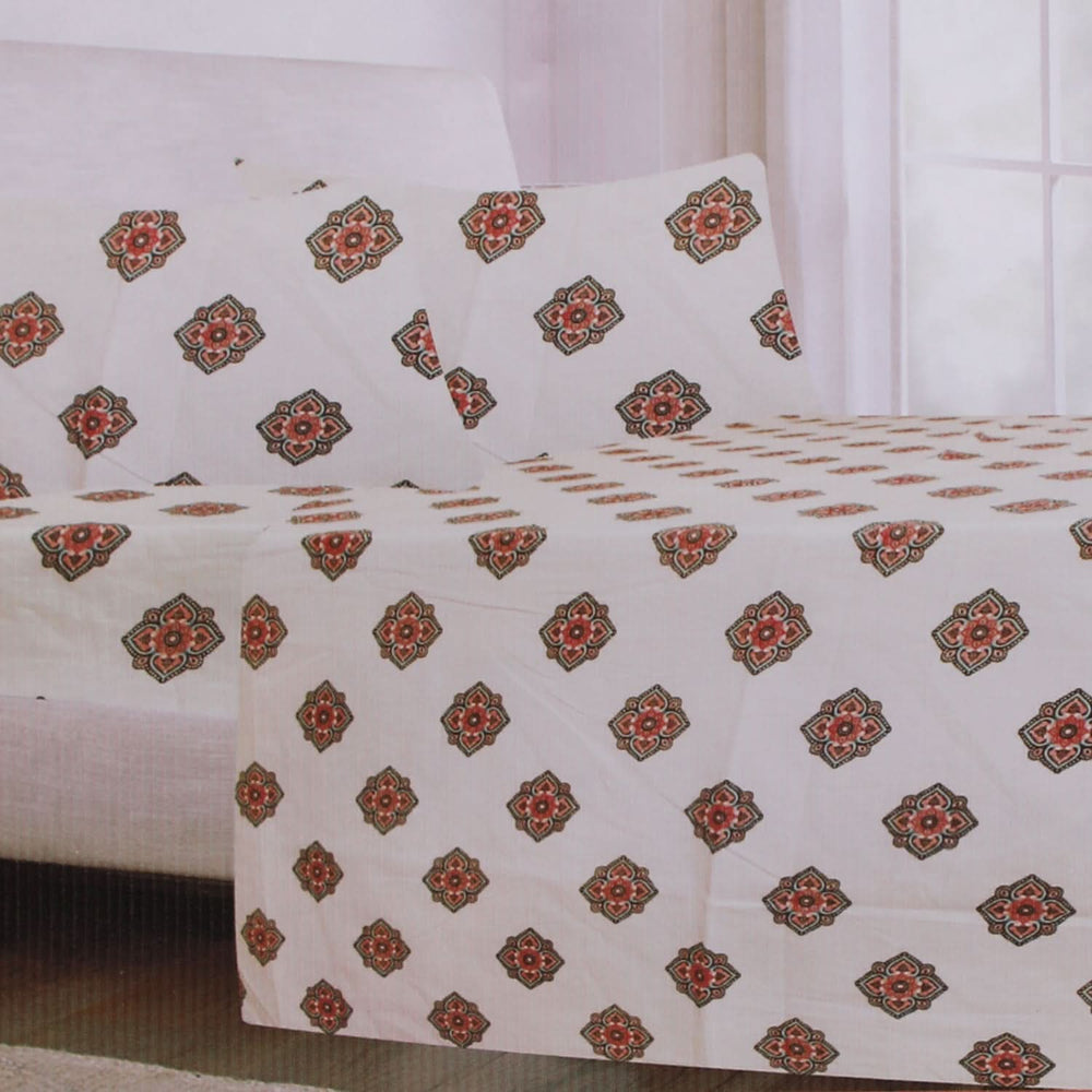 Printed King Bed Sheet - Multi Color, King Size Bed Sheet, Chase Value, Chase Value