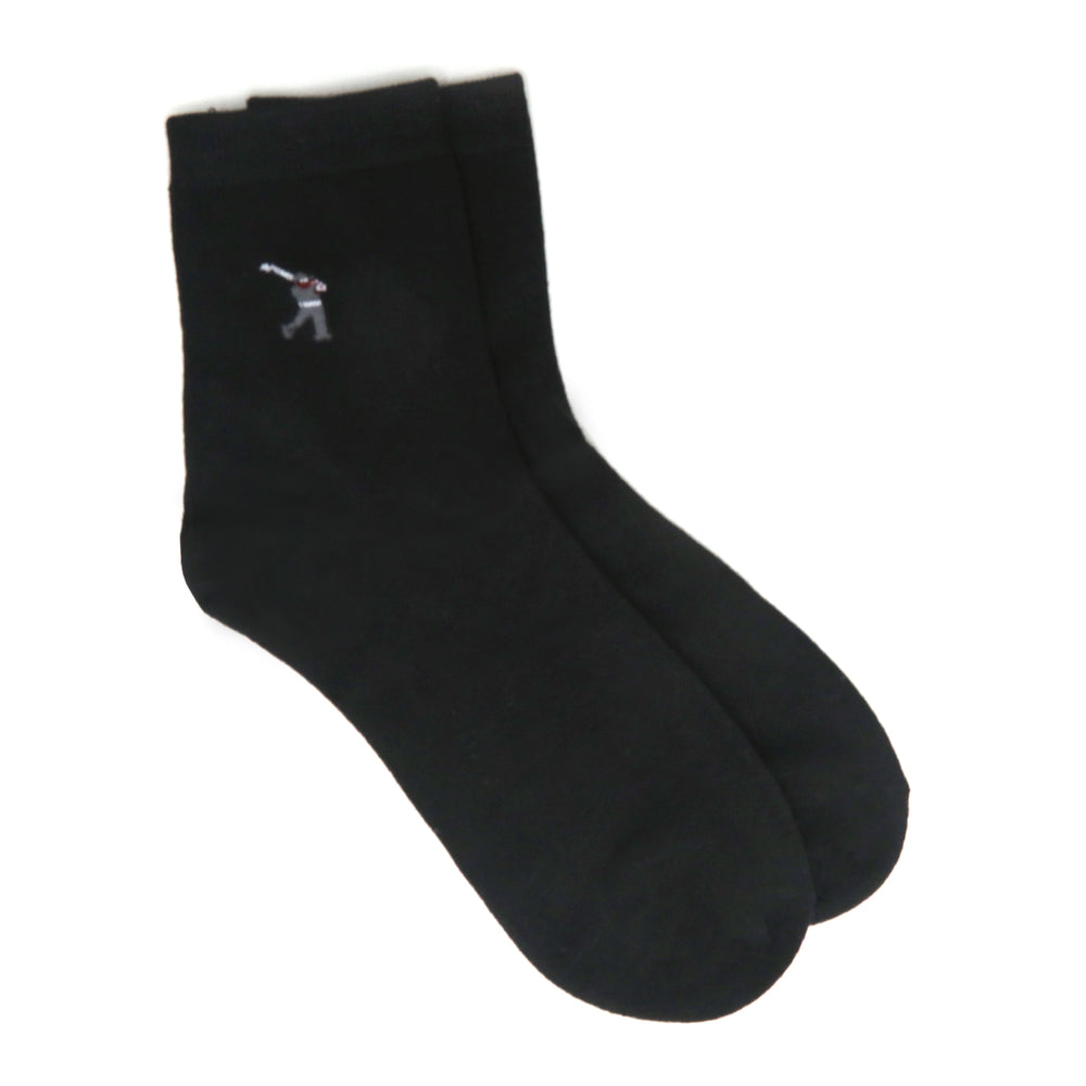 Men's Long Ankle Socks - Black, Men's Socks, Chase Value, Chase Value