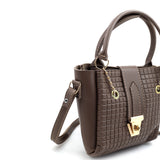 Elegant Croc Texture Faux Leather Handbag For Women, Women Bags, Chase Value, Chase Value