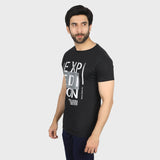 Men's Half Sleeves T-Shirt - Black, Men's T-Shirts & Polos, Chase Value, Chase Value