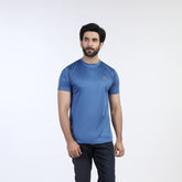 Men's Plain Half Sleeves Round Neck T-Shirt - Blue, Men's T-Shirts & Polos, Chase Value, Chase Value