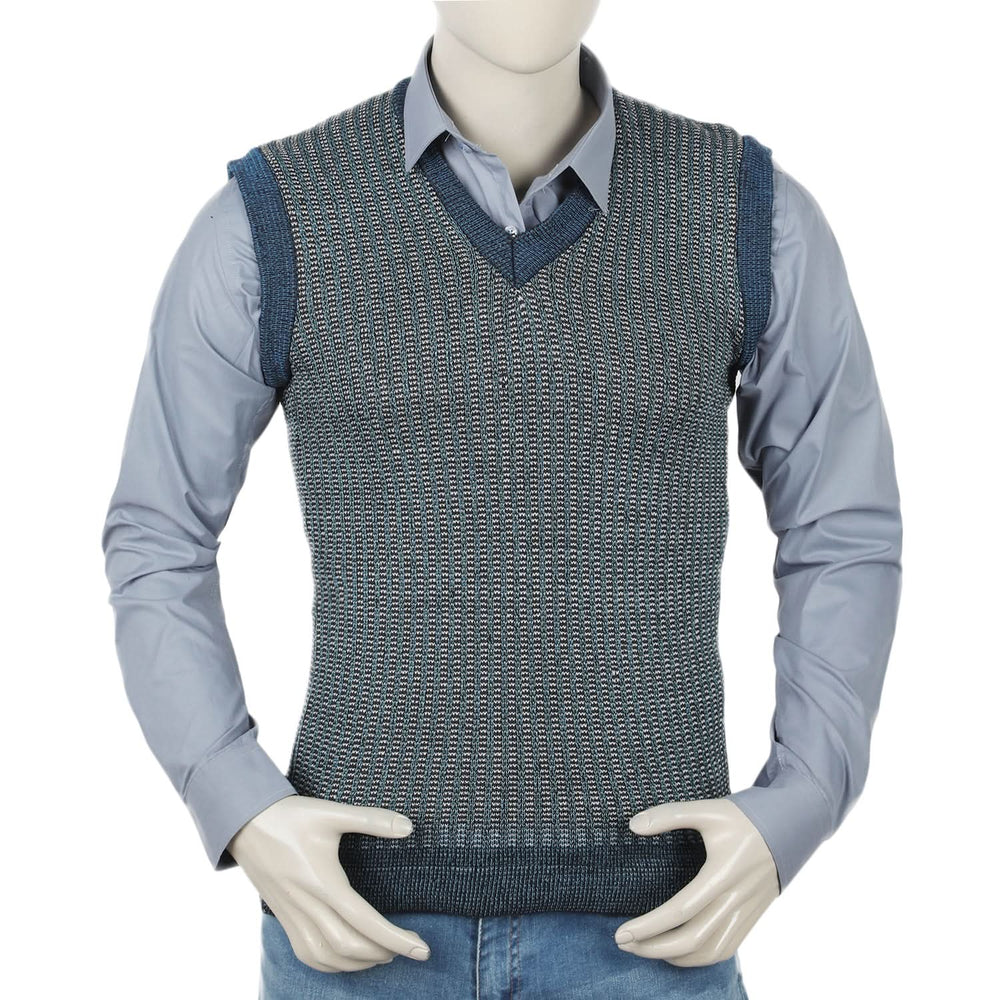 Men's Sleevless Sweater - Blue, Men's Sweater & Sweat Shirts, Chase Value, Chase Value