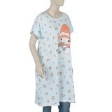 Women's Nighty T-Shirt - Blue, Women Night Suit, Chase Value, Chase Value