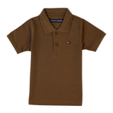 Boy’s Polo T-Shirt – Half Sleeve Smart Casual Tee for Boys - Brown, Boys T-Shirts, Chase Value, Chase Value