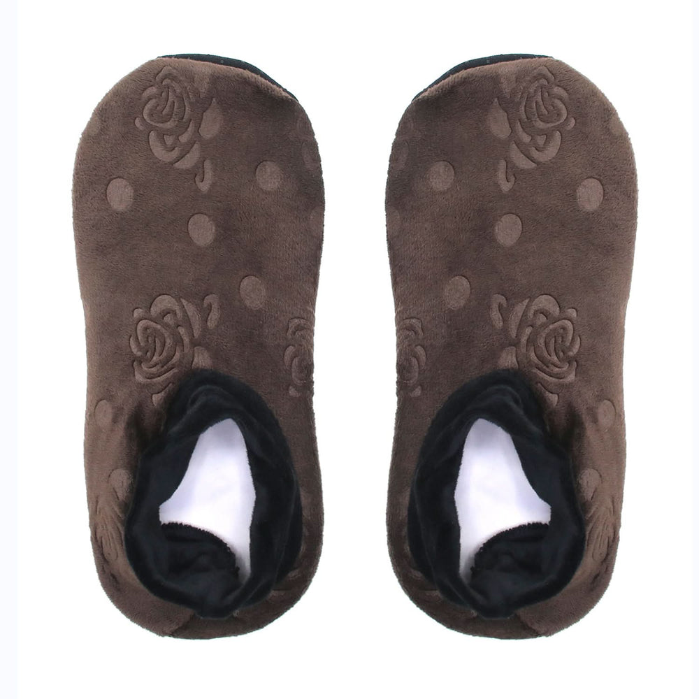 Women's Velvet Boot Socks - Brown, Women Socks Stocking & Gloves, Chase Value, Chase Value