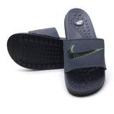 Synthetic Slip On Flat Nike 22 Slider - Dark Grey, Men's Slippers, Chase Value, Chase Value