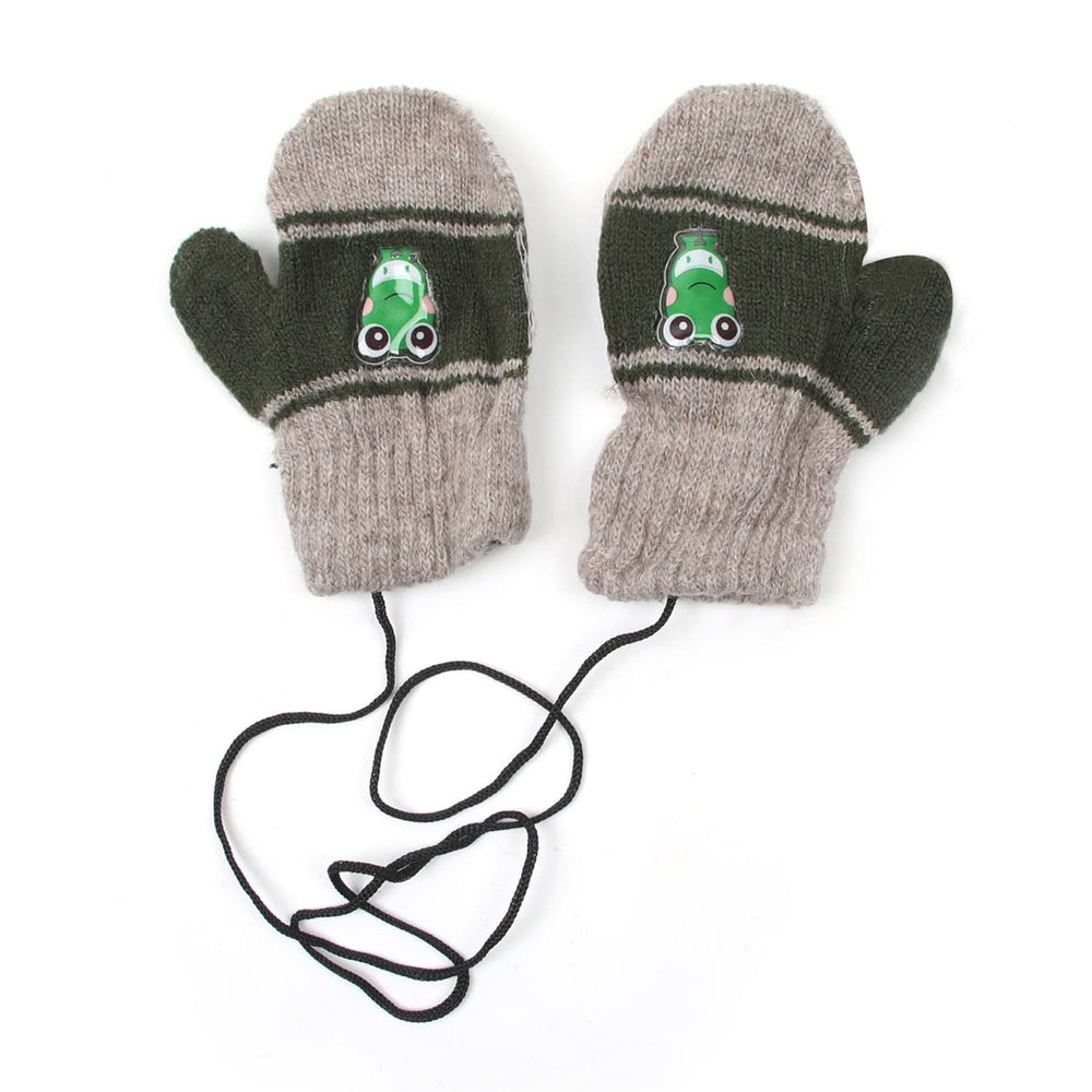 Newborn Woolen Gloves - Dark Green, Newborn Caps, Shoes & Socks, Chase Value, Chase Value