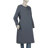 Women's Plain Kurti - Dark Grey, Women Ready Kurtis, Chase Value, Chase Value