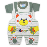 Newborn Boys Half Sleeves Romper - Green, Newborn Boys Rompers, Chase Value, Chase Value