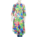 Women's Jalpari Printed Kurti - Green, Women Ready Kurtis, Chase Value, Chase Value