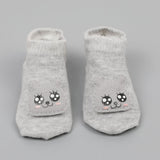 Newborn Card Booties - Grey, Newborn Caps, Shoes & Socks, Chase Value, Chase Value
