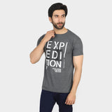 Men's Half Sleeves T-Shirt - Grey, Men's T-Shirts & Polos, Chase Value, Chase Value