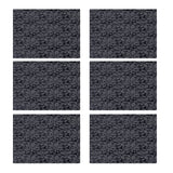 6Pcs Plastic Table Placemats 30*45Cm - Grey, Table Mat & Cover, Chase Value, Chase Value