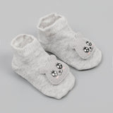 Newborn Card Booties - Grey, Newborn Caps, Shoes & Socks, Chase Value, Chase Value