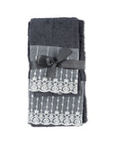 Valuable Lace Towels Pack Of 2 Set, Face Towels, Chase Value, Chase Value
