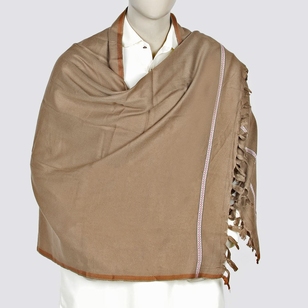 Men's Shawl - Light Brown, Men's Shawls & Mufflers, Chase Value, Chase Value