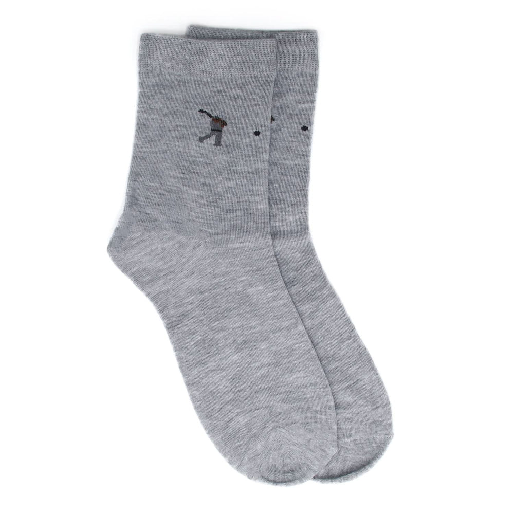 Men's Long Ankle Socks - Light Grey, Men's Socks, Chase Value, Chase Value