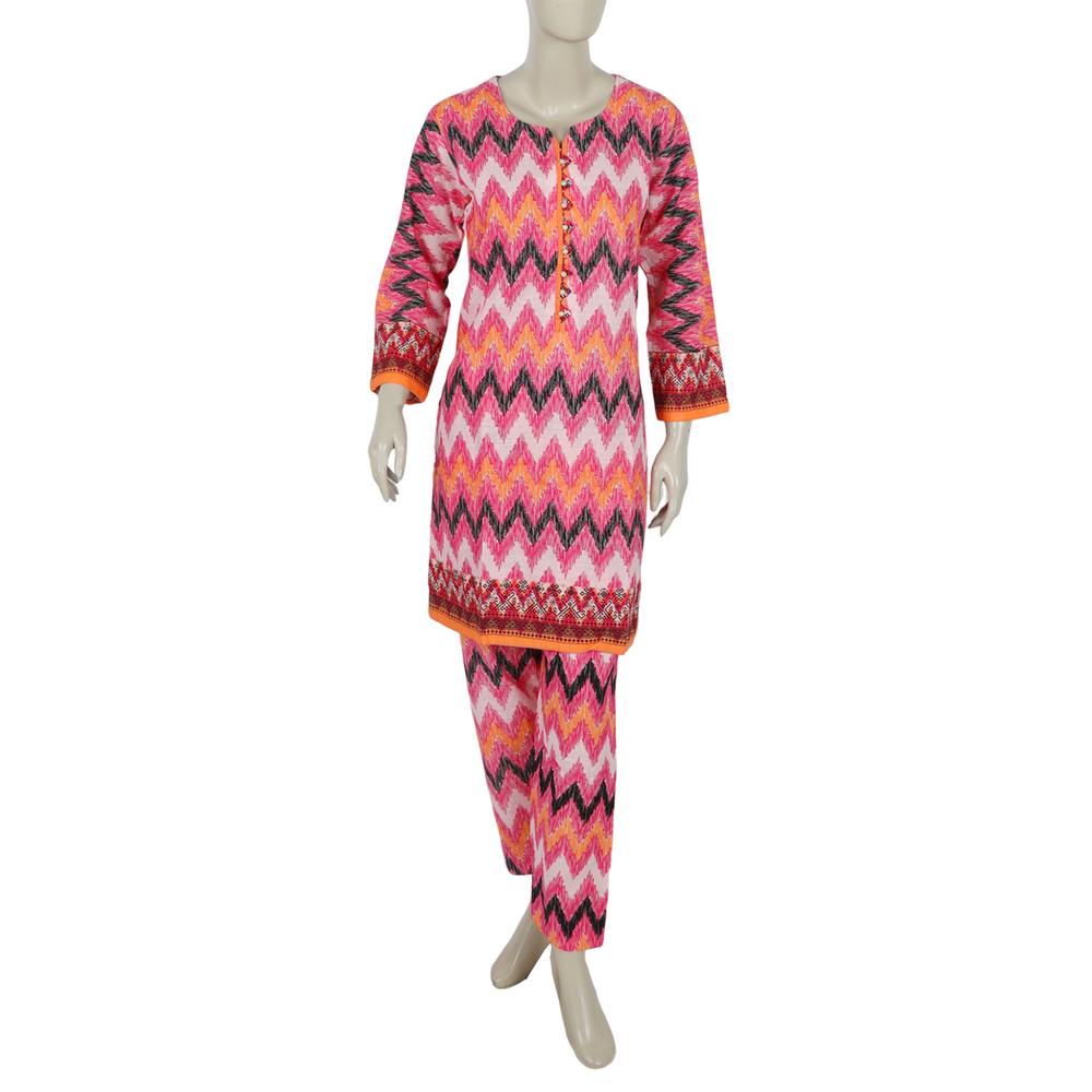 Women's Digital Printed Khaddar 2pcs Suit - Light Pink, Women Shalwar Suits, Chase Value, Chase Value