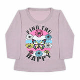 Girls Full Sleeves T-Shirt - Light Purple, Girls T-Shirts, Chase Value, Chase Value