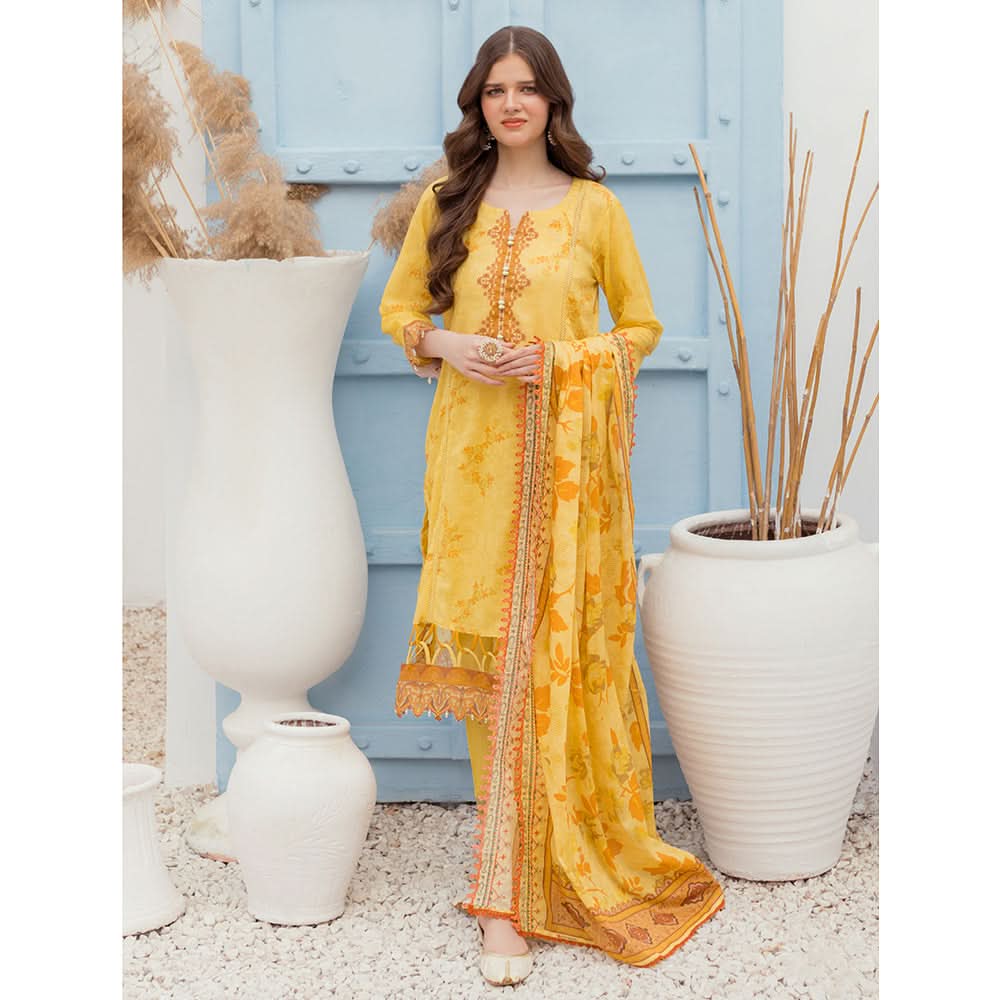 Al Zohaib Sun Shine Bliss Lawn Printed 3Pcs Unstitched Suit - 4, Women, 3Pcs Shalwar Suit, Al-Zohaib Textiles, Chase Value
