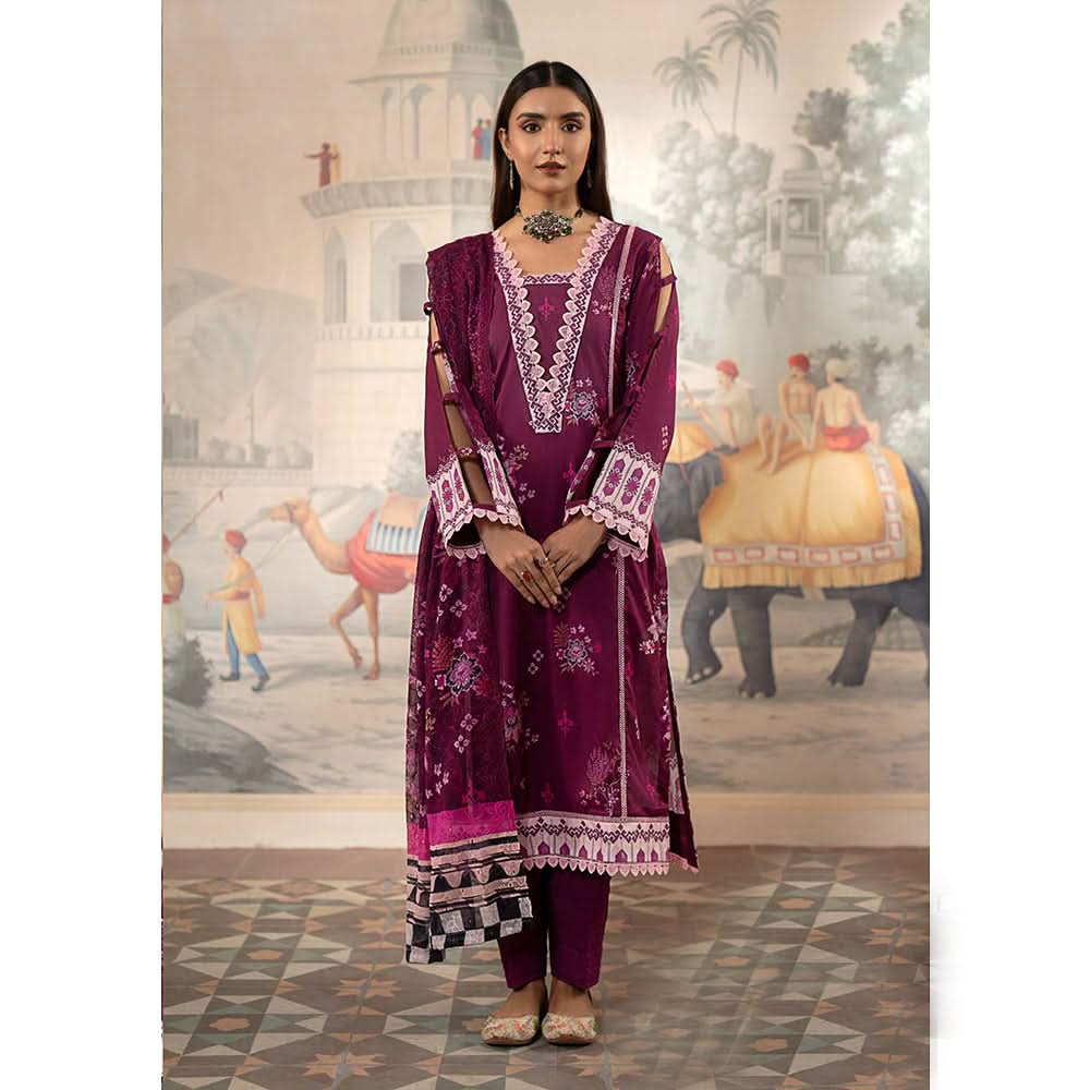 Al Zohaib Sun Shine Chikankari Lawn Printed Suit 3Pcs Unstitched Suit - 12, Women, 3Pcs Shalwar Suit, Al-Zohaib Textiles, Chase Value