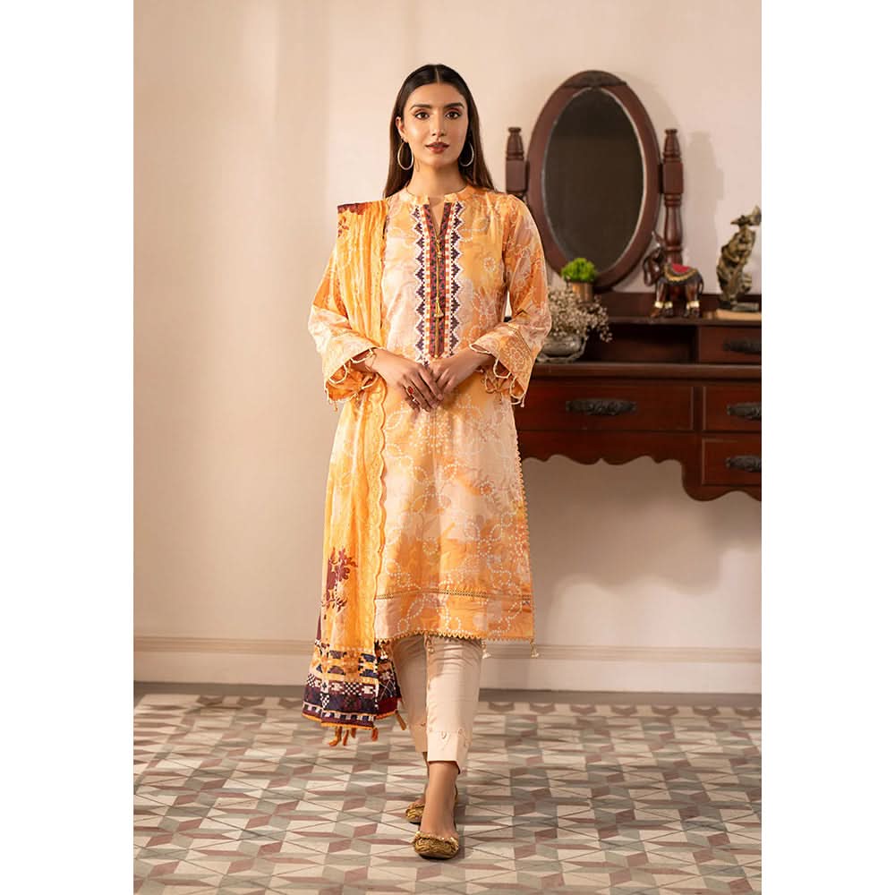 Al Zohaib Sun Shine Chikankari Lawn Printed Suit 3Pcs Unstitched Suit - 3, Women, 3Pcs Shalwar Suit, Al-Zohaib Textiles, Chase Value