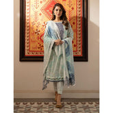 Al Zohaib Sun Shine Chikankari Lawn Printed Suit 3Pcs Unstitched Suit - 9, Women, 3Pcs Shalwar Suit, Al-Zohaib Textiles, Chase Value