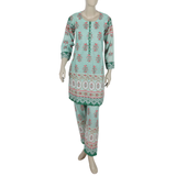 Women's Digital Printed Khaddar 2pcs Suit - Light Green, Women Shalwar Suits, Chase Value, Chase Value