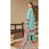 Amaya Lawn Printed Embroidered Unstiched 3Pcs Suit - 2, Women, 3Pcs Shalwar Suit, Zesh Textile, Chase Value