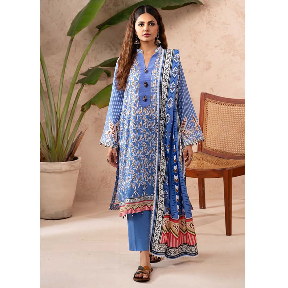 Anum Classic Digital Printed Lawn Unstitched Suit 3Pcs V 1 - 10, Women, 3Pcs Shalwar Suit, Al-Zohaib Textiles, Chase Value