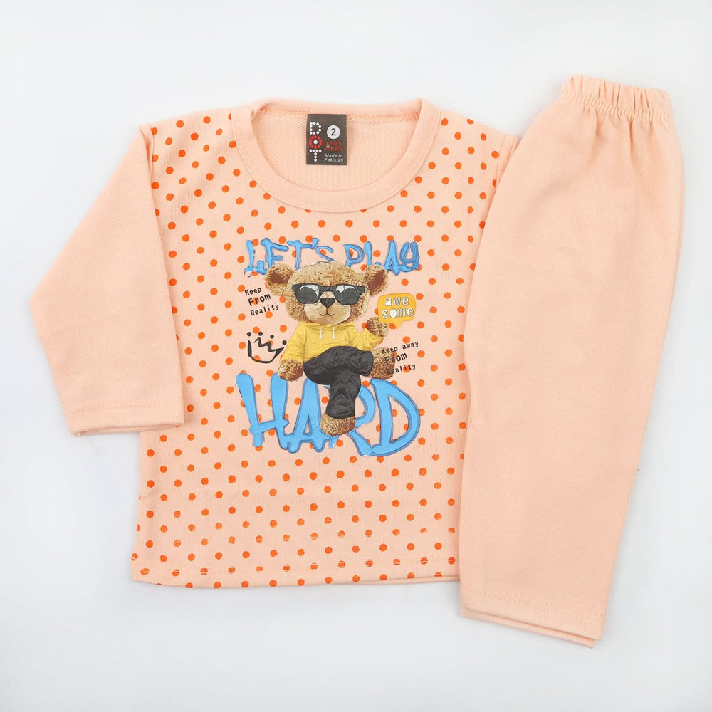 Newborn Boys Full Sleeves Suit - Peach, Newborn Boys Sets & Suits, Chase Value, Chase Value