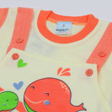 Newborn Boys Half Sleeves Romper - Peach, Newborn Boys Rompers, Chase Value, Chase Value