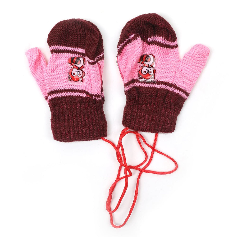 Newborn Woolen Gloves - Pink, Newborn Caps, Shoes & Socks, Chase Value, Chase Value