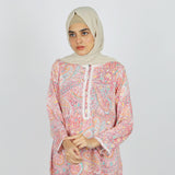 Women's Printed Linen Co-Ord Set - Pink, Women Co-Ord Set, Chase Value, Chase Value
