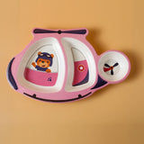 Cartoon Kids Tableware Set – Anti-Shock Plates & Dishes, Tray, Chase Value, Chase Value