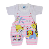 Newborn Boys Half Sleeves Romper - Pink, Newborn Boys Rompers, Chase Value, Chase Value