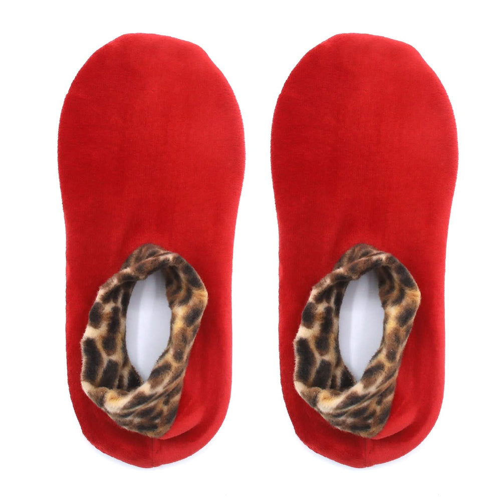 Women's Velvet Boot Socks - Red, Women Socks Stocking & Gloves, Chase Value, Chase Value