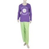 Women's Full Sleeves Night Suit - Purple, Women Night Suit, Chase Value, Chase Value