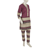 Women's Digital Printed Khaddar 2pcs Suit - Purple, Women Shalwar Suits, Chase Value, Chase Value