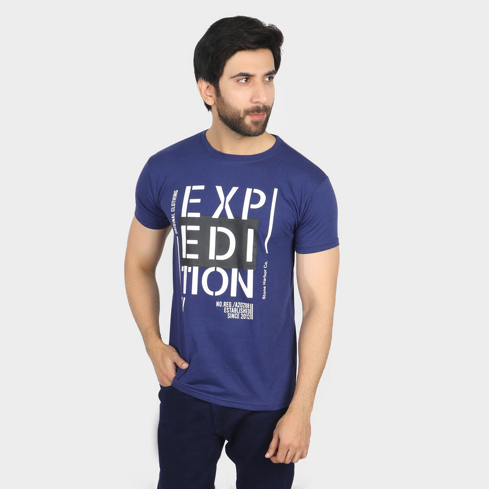 Men's Half Sleeves T-Shirt - Royal Blue, Men's T-Shirts & Polos, Chase Value, Chase Value