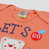 Newborn Boys Half Sleeves Suit - Rust, Newborn Boys Sets & Suits, Chase Value, Chase Value