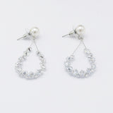 Women's Stone Earing - Silver, Women Earrings & Tops, Chase Value, Chase Value